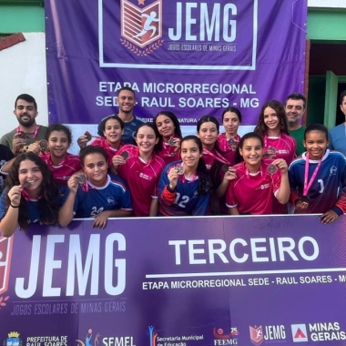 ALUNAS DA E.E. PRESIDENTE TANCREDO NEVES CONQUISTAM MEDALHA DE BRONZE NO JEMG