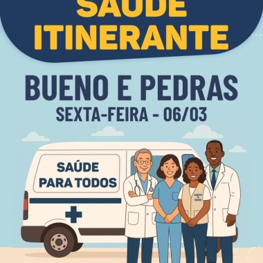 SAÚDE ITINERANTE LEVA ATENDIMENTO ÀS COMUNIDADES DE BUENO E PEDRAS EM DOM SILVÉRIO