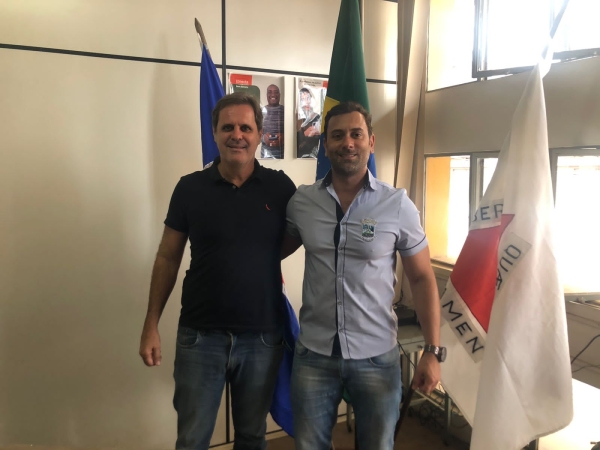 PREFEITO DE RIO PIRACICABA, AUGUSTO HENRIQUE VISITA DOM SILVÉRIO