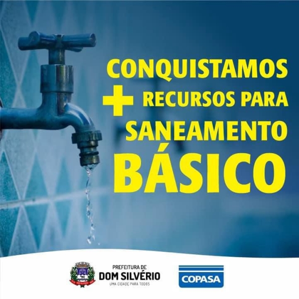 ADMINISTRAÇÃO MUNICIPAL CONQUISTA RECURSOS PARA SANEAMENTO