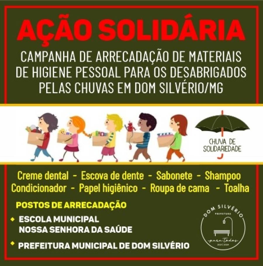Ação Solidária -  Materiais de Higiene Pessoal