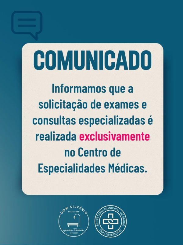 SECRETARIA DE SA&Uacute;DE DE DOM SILV&Eacute;RIO DIVULGA ORIENTA&Ccedil;&Otilde;ES IMPORTANTES PARA A POPULA&Ccedil;&Atilde;O