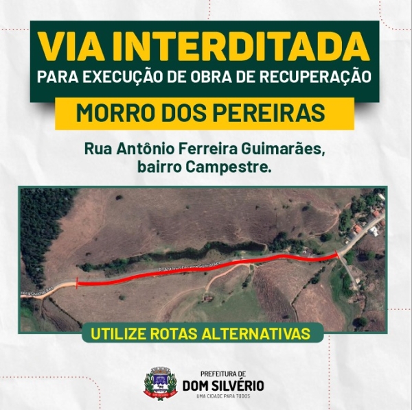 VIA INTERDIDATA PARA OBRAS DE RECUPERAÇÃO