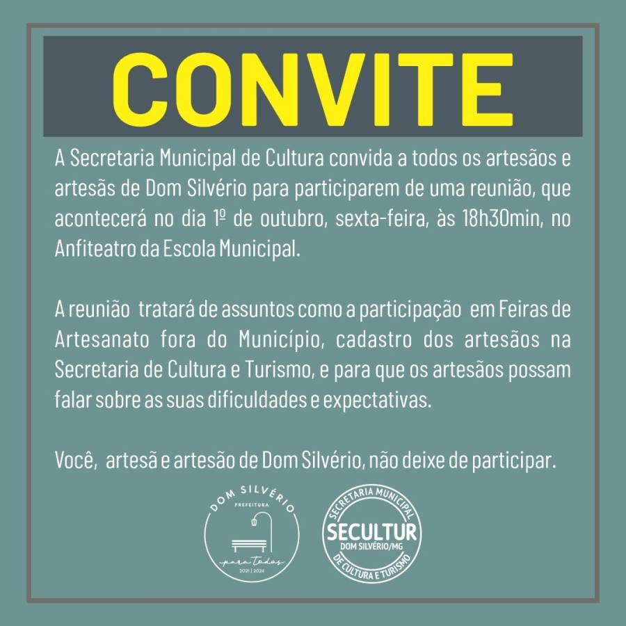 Convite especial.