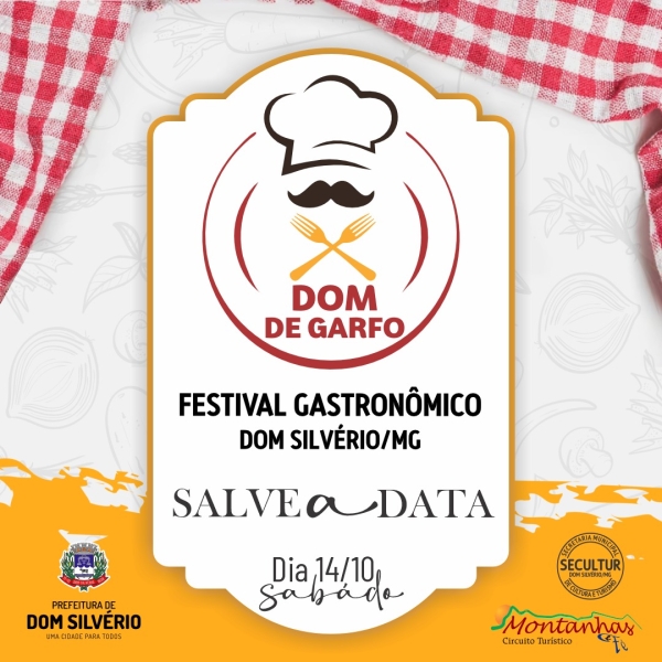 VEM AÍ O FESTIVAL GASTRONÔMICO &quot;DOM DE GARFO&quot;