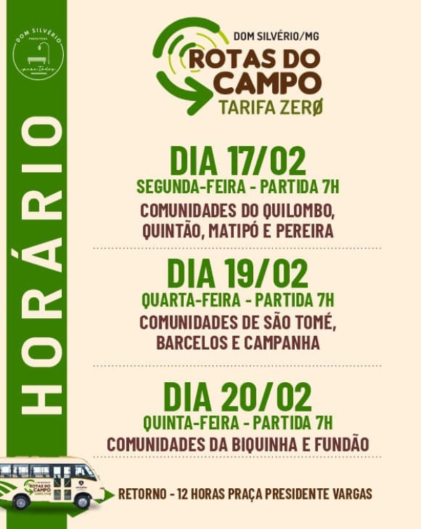 ROTAS DO CAMPO: CONECTANDO COMUNIDADES RURAIS A SERVIÇOS E OPORTUNIDADES DE DESENVOLVIMENTO LOCAL