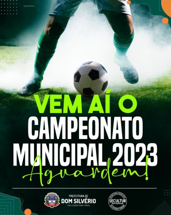SECULTUR ANUNCIA CAMPEONATO MUNICIPAL 2023