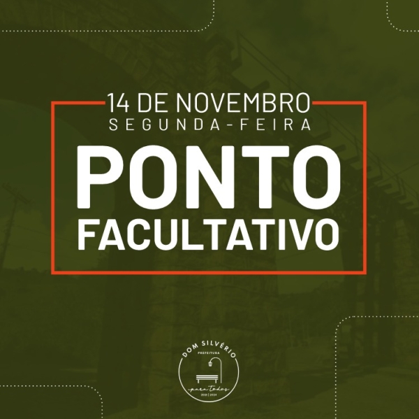 PONTO FACULTATIVO EM 14 DE NOVEMBRO