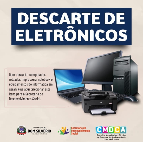 VEJA COMO REALIZAR O DESCARTE DE ELETRÔNICOS