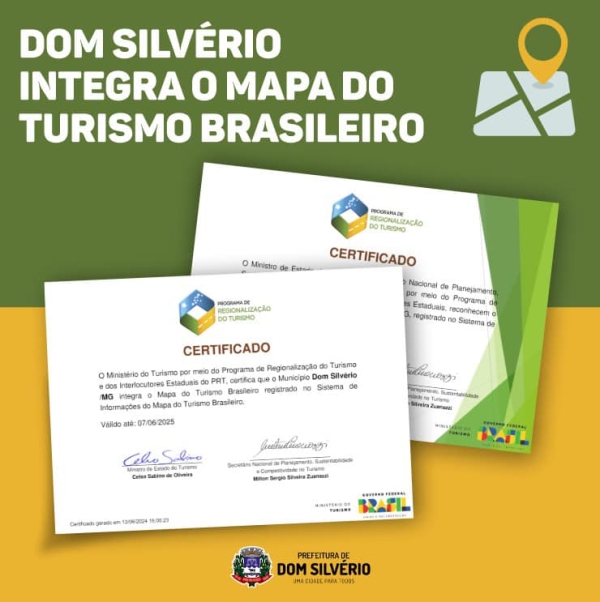 DOM SILVÉRIO INTEGRA O MAPA DO TURISMO BRASILEIRO