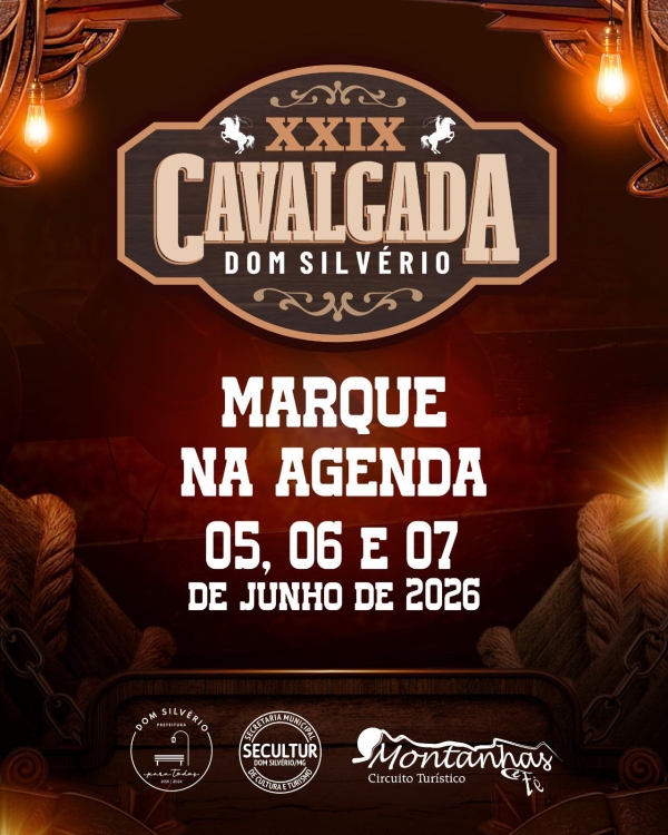 XXIX CAVALGADA DE DOM SILV&Eacute;RIO ACONTECE EM JUNHO DE 2026