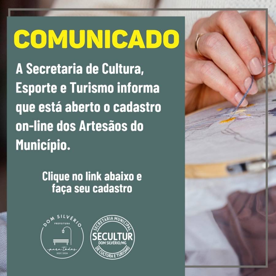 Cadastro dos Artesãos de Dom Silvério