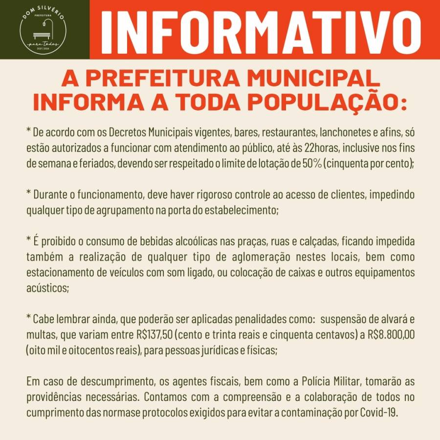 Informativo a toda população