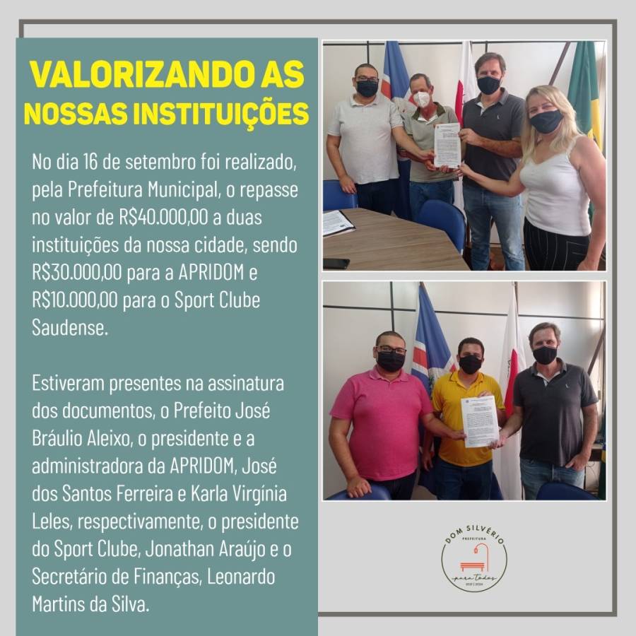 Valorizando as nossas instituições