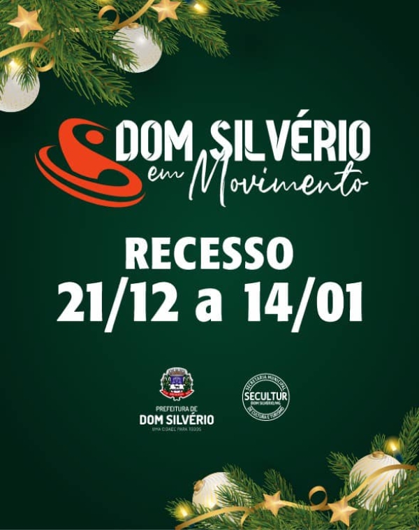 PROGRAMA ´DS EM MOVIMENTO´ COMUNICA RECESSO