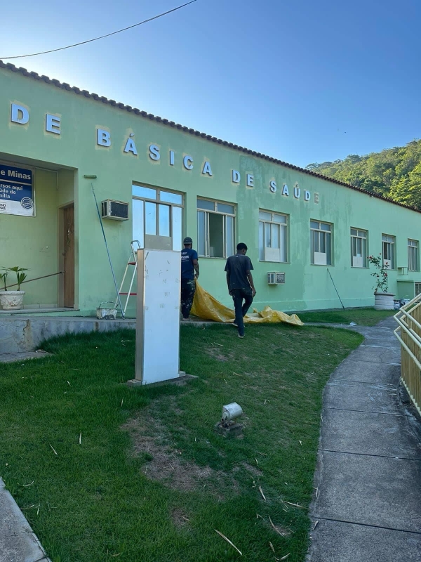 SECRETARIA DE OBRAS INICIA PINTURA DO PSF CENTRO