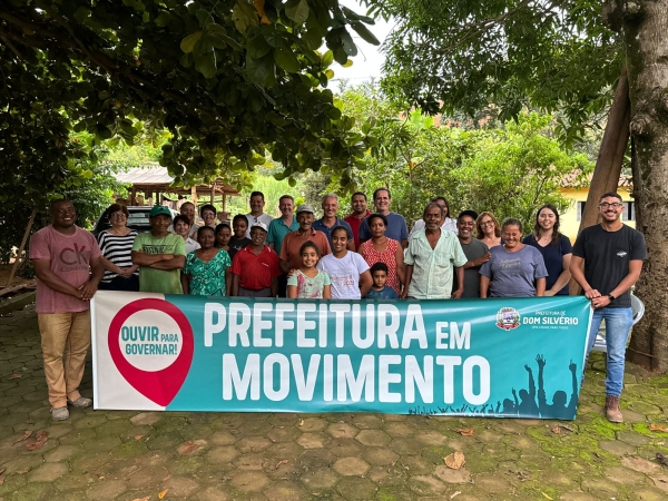 COMUNIDADE DO QUILOMBO RECEBE &quot;PREFEITURA EM MOVIMENTO&quot;
