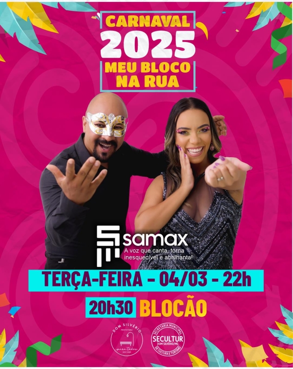 ÚLTIMO DIA DE FOLIA EM DOM SILVÉRIO: FECHAMENTO COM MÚSICA, ALEGRIA E DIVERSÃO!
