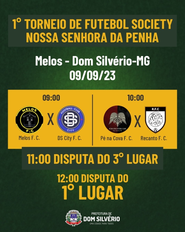 1º TORNEIO DE FUTEBOL SOCIETY NOSSA SENHORA DA PENHA