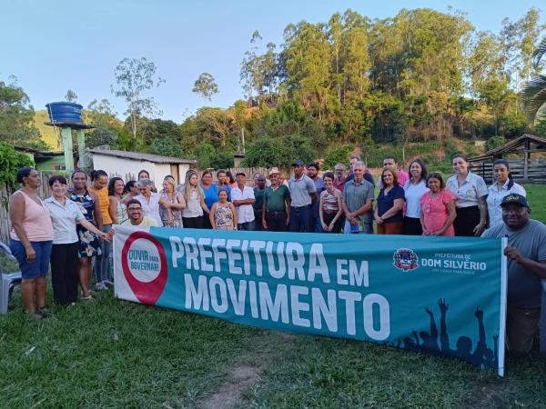 PREFEITURA EM MOVIMENTO NA COMUNIDADE DE SÃO TOMÉ