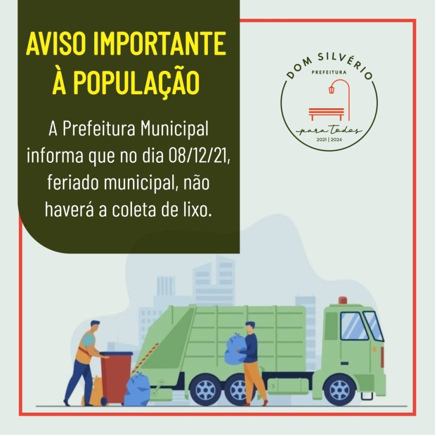Aviso Importante - Coleta do Lixo