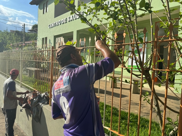 SEGUEM OBRAS DE MELHORIAS NO POSTO JAIR NUNES CORDEIRO
