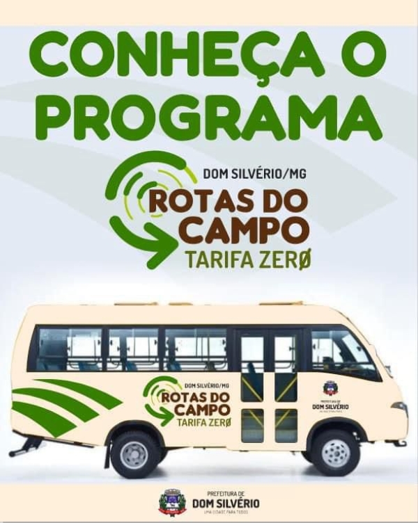 VOCÊ CONHECE O PROJETO ROTAS DO CAMPO - TARIFA ZERO?