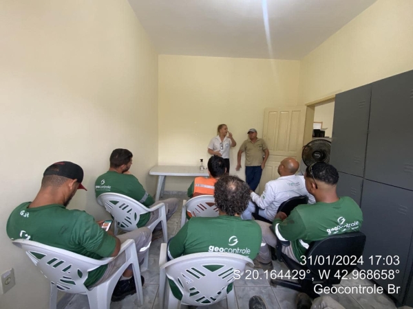 SAÚDE REALIZA AÇÃO CONTRA DENGUE NA EMPRESA GEOCONTROLE